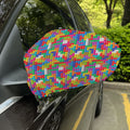 Colorful Brick Puzzle Game Pattern Print Car Side Mirror Covers