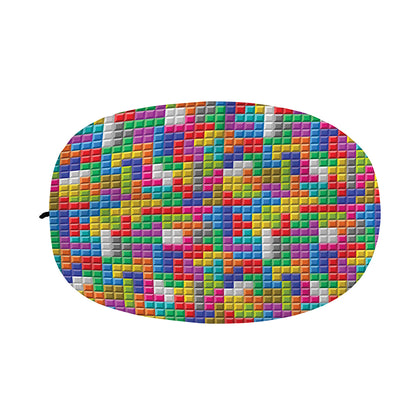 Colorful Brick Puzzle Game Pattern Print Car Side Mirror Covers