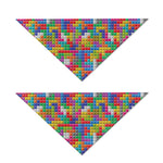 Colorful Brick Puzzle Game Pattern Print Dog Bandana