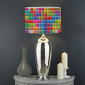 Colorful Brick Puzzle Game Pattern Print Drum Lamp Shade