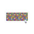 Colorful Brick Puzzle Game Pattern Print Extended Mouse Pad