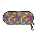Colorful Brick Puzzle Game Pattern Print Glasses Case