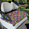 Colorful Brick Puzzle Game Pattern Print Golf Cart Seat Cover