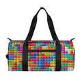 Colorful Brick Puzzle Game Pattern Print Gym Bag