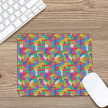 Colorful Brick Puzzle Game Pattern Print Mouse Pad