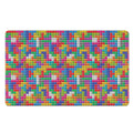 Colorful Brick Puzzle Game Pattern Print Polyester Doormat
