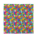Colorful Brick Puzzle Game Pattern Print Silk Bandana