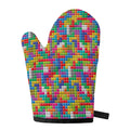 Colorful Brick Puzzle Game Pattern Print Single Oven Mitt
