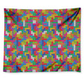 Colorful Brick Puzzle Game Pattern Print Tapestry