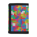 Colorful Brick Puzzle Game Pattern Print Trifold Wallet