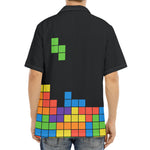 Colorful Brick Puzzle Video Game Print Aloha Shirt