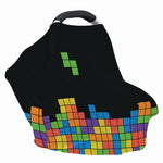 Colorful Brick Puzzle Video Game Print Baby Seat Cover