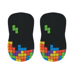 Colorful Brick Puzzle Video Game Print Bar Stool Covers