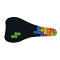 Colorful Brick Puzzle Video Game Print Bicycle Seat Cover