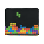 Colorful Brick Puzzle Video Game Print Bifold Wallet