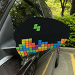 Colorful Brick Puzzle Video Game Print Car Side Mirror Covers
