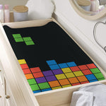 Colorful Brick Puzzle Video Game Print Changing Pad Cover