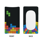 Colorful Brick Puzzle Video Game Print Changing Pad Cover