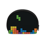 Colorful Brick Puzzle Video Game Print Coin Purse