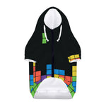 Colorful Brick Puzzle Video Game Print Dog Zip Up Hoodie