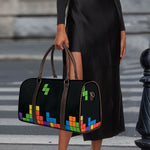 Colorful Brick Puzzle Video Game Print Duffle Bag