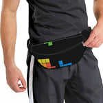 Colorful Brick Puzzle Video Game Print Fanny Pack