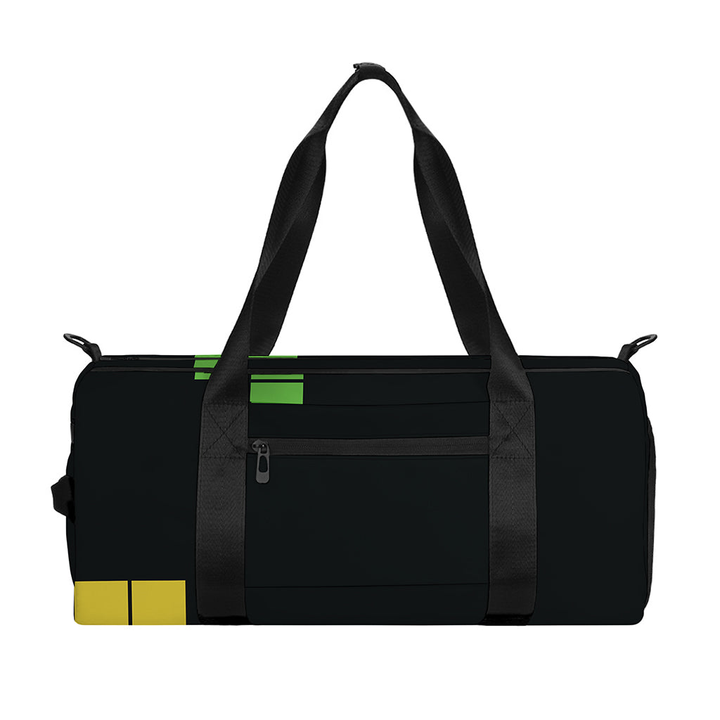 Colorful Brick Puzzle Video Game Print Gym Bag