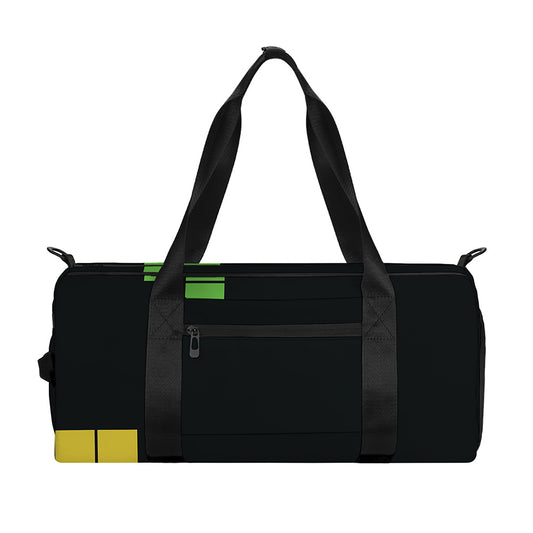 Colorful Brick Puzzle Video Game Print Gym Bag