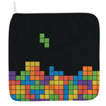 Colorful Brick Puzzle Video Game Print Hand Towel