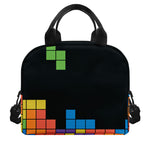 Colorful Brick Puzzle Video Game Print Insulated Lunch Bag