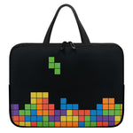 Colorful Brick Puzzle Video Game Print Laptop Sleeve With Handle