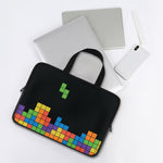 Colorful Brick Puzzle Video Game Print Laptop Sleeve With Handle