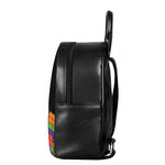 Colorful Brick Puzzle Video Game Print Leather Backpack