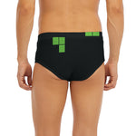 Colorful Brick Puzzle Video Game Print Men's Briefs