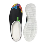 Colorful Brick Puzzle Video Game Print Mesh Casual Shoes