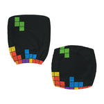 Colorful Brick Puzzle Video Game Print Office Chair Cover