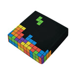 Colorful Brick Puzzle Video Game Print Outdoor Seat Cushion Cover