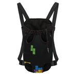 Colorful Brick Puzzle Video Game Print Pet Carrier Backpack