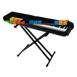 Colorful Brick Puzzle Video Game Print Piano Keyboard Cover