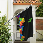 Colorful Brick Puzzle Video Game Print Polyester Flag