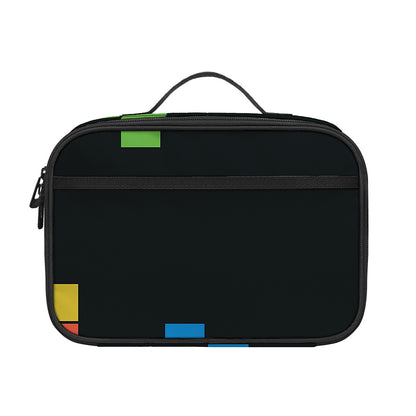 Colorful Brick Puzzle Video Game Print Portable Lunch Bag