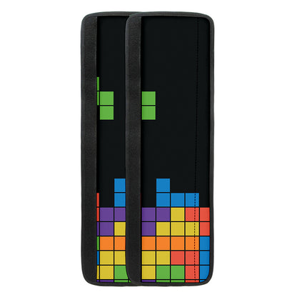 Colorful Brick Puzzle Video Game Print Refrigerator Handle Covers