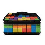 Colorful Brick Puzzle Video Game Print Small Lunch Bag