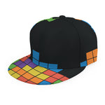 Colorful Brick Puzzle Video Game Print Snapback Cap