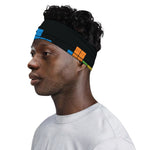 Colorful Brick Puzzle Video Game Print Sports Headband