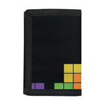 Colorful Brick Puzzle Video Game Print Trifold Wallet