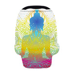 Colorful Buddha Lotus Print Baby Seat Cover