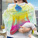 Colorful Buddha Lotus Print Baby Seat Cover