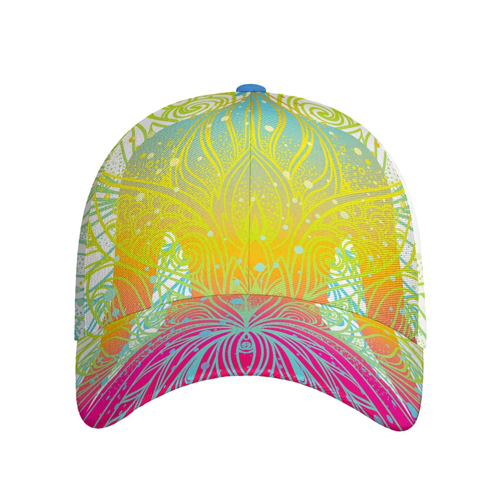 Colorful Buddha Lotus Print Baseball Cap