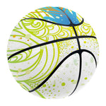 Colorful Buddha Lotus Print Basketball